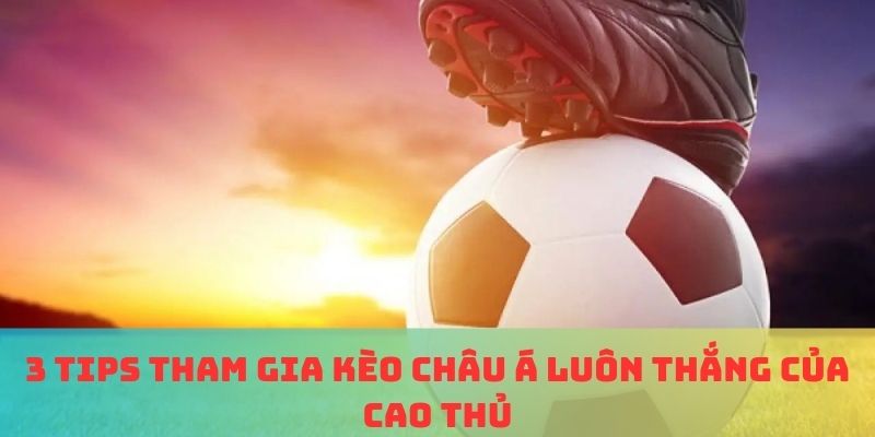3 tips tham gia kèo châu Á luôn thắng của cao thủ