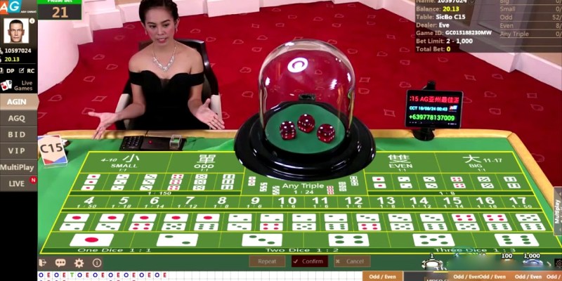 Đặt cược dựa trên điểm của 3 con xúc xắc